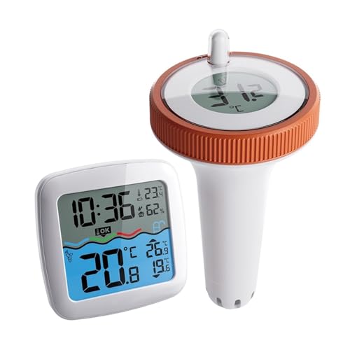 Poolthermometer, Kabellos, Schwimmend, Leicht Ablesbar, Digitale Poolthermometer, For Schwimmbäder, Badewannen Und Aquarien, Einfach Zu Bedienen Genaue Messung Poolthermometer, Kabellos, Schwimmend, Leicht Ablesbar, Digitale Poolthermometer, For Schwimmbäder, Badewannen Und Aquarien, Einfach Zu Bedienen Genaue Messung von ZGJIAJU