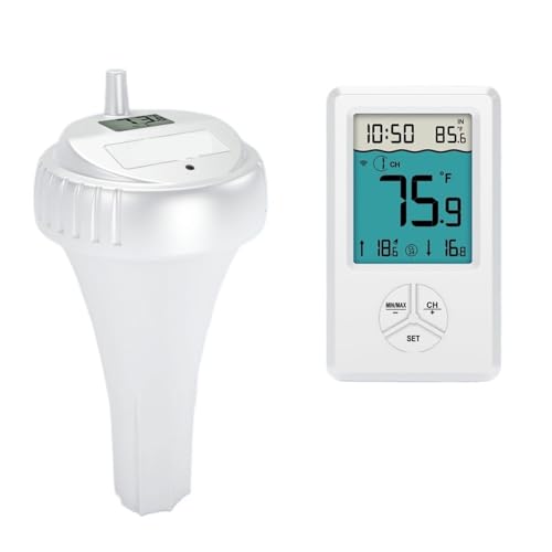 Poolthermometer, Schwimmend, Leicht Ablesbar, Kabelloser Wassertemperaturmonitor Mit IPX8-Wasserdichtigkeit For Kaltwasser-Whirlpools Und Spas Genaue Messung Poolthermometer, Schwimmend, Leicht Ablesbar, Kabelloser Wassertemperaturmonitor Mit IPX8-Wasserdichtigkeit For Kaltwasser-Whirlpools Und Spas Genaue Messung von ZGJIAJU