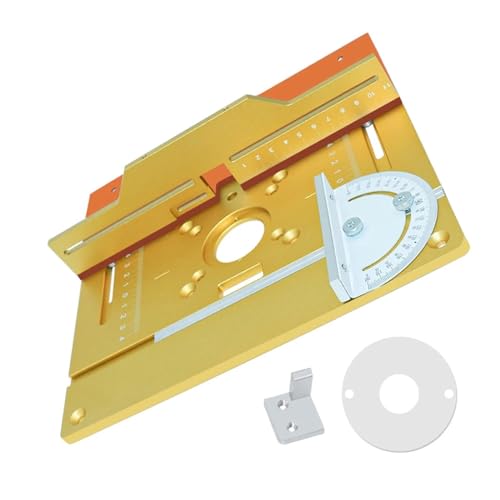 Router Tisch Einsatz Platte Legierung Holz Fräsen Flip Board Trimmen Maschine Gravur Hilfs Werkzeug Holzbearbeitung Bänke Präzise Einfach(3pcs) von ZGJIAJU