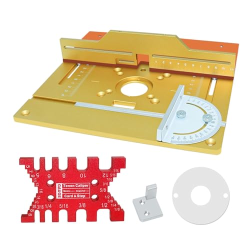 Router Tisch Einsatz Platte Legierung Holz Fräsen Flip Board Trimmen Maschine Gravur Hilfs Werkzeug Holzbearbeitung Bänke Präzise Einfach(4pcs) von ZGJIAJU