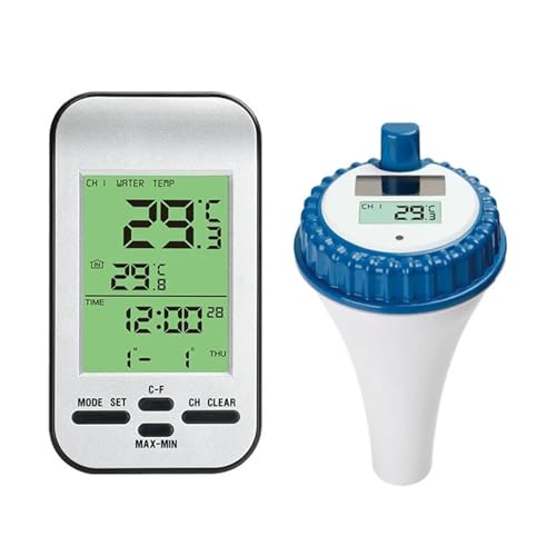 Smart Wireless Digital Pool Thermometer Innentemperatur Feuchtigkeitsmonitor Wasserdichter LCD-Display Temperatursensor Genaue Messung Smart Wireless Digital Pool Thermometer Innentemperatur Feuchtigkeitsmonitor Wasserdichter LCD-Display Temperatursensor Genaue Messung von ZGJIAJU