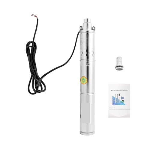 Solarwasserpumpe, 24 V, 370 W, Tauchpumpe For Tiefbrunnen, Edelstahl, For Dörfer, Familien, Bauernhöfe, Campingwagen Hocheffizient Umfassend Solarwasserpumpe, 24 V, 370 W, Tauchpumpe For Tiefbrunnen, Edelstahl, For Dörfer, Familien, Bauernhöfe, Campingwagen Hocheffizient Umfassend von ZGJIAJU