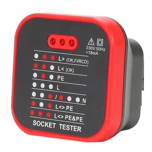 Steckdosentester Detektor Neutral Feuer Stecker Polarität Phase Überprüfen Verdrahtung Erkennung RCD Leckage Test Steckdosentester Detektor Neutral Feuer Stecker Polarität Phase Überprüfen Verdrahtung Erkennung RCD Leckage Test von ZGJIAJU
