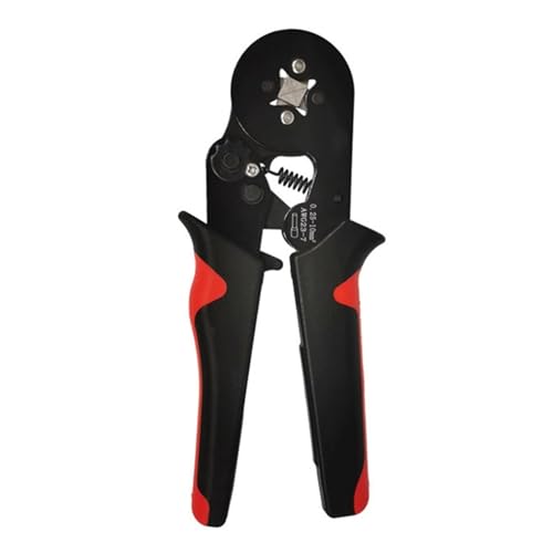 Terminal Elektrische Zangen Handwerkzeuge Set Professionelle 0,08-16mm2 28-5AWG Schnelle Crimper Elektrische Draht Crimpen Werkzeug DIY(AWG 23-7 Red Black) von ZGJIAJU