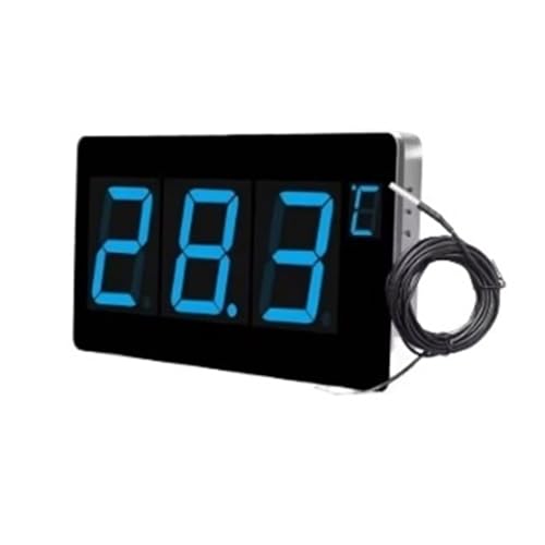 Thermometer Tools Digitales Thermometer Mit Sonde LED Großbildschirm Stehend Und An Der Wand Hängend Industrielles Feuchtigkeitsmessgerät Genaue Messung(LX923TM-B-Blue) von ZGJIAJU