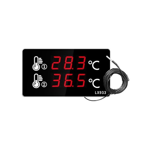 Werkzeug Digitales Thermometer Schwimmbad Haushalt Innen- Und Außenbereich Dual Wassertemperatur Externe Sonde Messgerät Großen Bildschirm Genaue Messung von ZGJIAJU