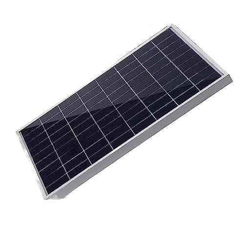 ZGJIAJU 12V Solarpanel Monokristallines Ladegerät mit Solarladeregler + Clip for Zuhause, Camping, Außenbeleuchtung, Wohnmobil Sicher Effizient von ZGJIAJU
