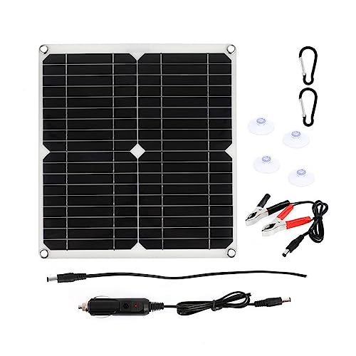 ZGJIAJU 200 W Solar Panel Kit mit Controller Tragbare Solar Power Ladegerät for Bank Batterie Camping Auto Boot RV Solar Platte Sicher Effizient(200W Solar Panel) von ZGJIAJU