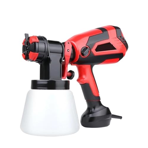 ZGJIAJU 750 W Elektrische Handspritzpistole 1000 Ml Autolackspritzgeräte Heimdekoration Airbrush-Flusskontrolle 4 Düsen Einfache Bedienung Für Zäune Schuppen Heimwerker Anstriche von ZGJIAJU