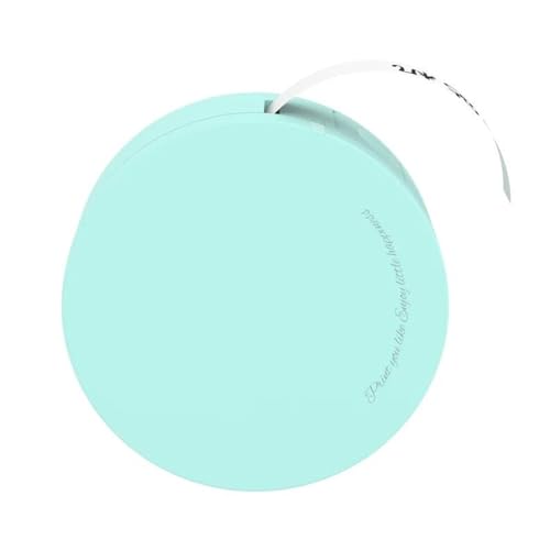 ZGJIAJU Mini-Etikettenaufkleberdrucker for Notizen, Küchenaufbewahrung, Bürodatei, Lesezeichen, Kann Mit Bunten Bändern Eingeklebt Werden Klarer Druck(Green) von ZGJIAJU