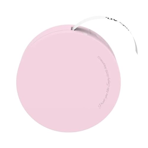 ZGJIAJU Mini-Etikettenaufkleberdrucker for Notizen, Küchenaufbewahrung, Bürodatei, Lesezeichen, Kann Mit Bunten Bändern Eingeklebt Werden Klarer Druck(Pink) von ZGJIAJU