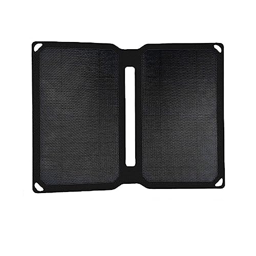 ZGJIAJU Mobile Solar Ladegerät Tragbare Solar Panel Energie Power Bank 5V USB for Telefon wasserdichte Outdoor Wandern Sicher Effizient(Black) von ZGJIAJU