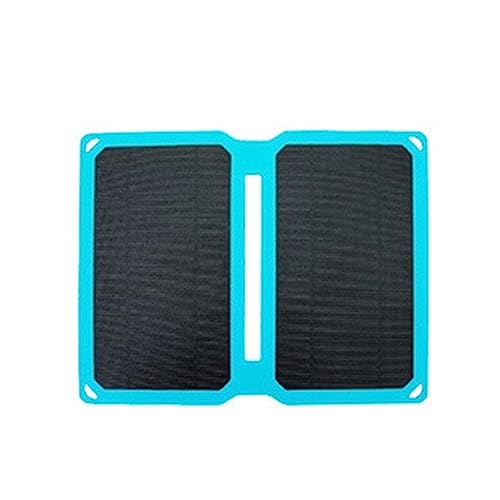 ZGJIAJU Mobile Solar Ladegerät Tragbare Solar Panel Energie Power Bank 5V USB for Telefon wasserdichte Outdoor Wandern Sicher Effizient(Blue) von ZGJIAJU