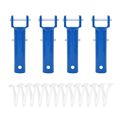 ZGJIAJU Poolsauger 2/4 stücke Schwimmen Pool Spa Vakuum Kopf Griff Ersatz Kit Spa Pol Stecker Mit V-Clips Pool Reinigung Werkzeug zubehör(4 pcs) von ZGJIAJU