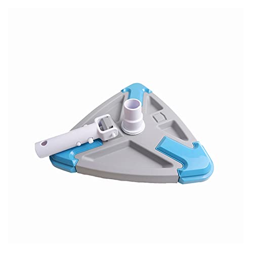 ZGJIAJU Poolsauger Dreieckiger Pool-Staubsaugerkopf mit Seitenbürste und universellem drehbarem Schlauchadapter, manueller Poolreiniger von ZGJIAJU