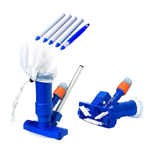 ZGJIAJU Poolsauger Jet Vakuum Pinsel Pool Set Staubsauger Kopf Reiniger Mit Bürste Tasche Schlauch Adapter Reinigung Werkzeug Schwimmbad Zubehör Spa Teich Werkzeuge von ZGJIAJU