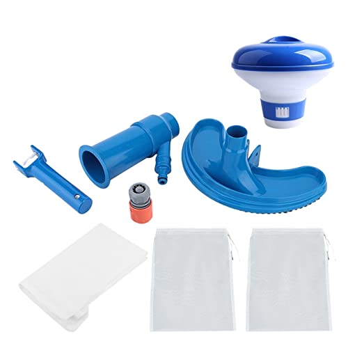 ZGJIAJU Poolsauger Schwimmbad-Staubsauger-Set for den Außenbereich, sauberer Poolboden, Netz-Desinfektionswerkzeug-Set, Saugkopf, Spa-Reinigungsbürste(120 and Dispenser) von ZGJIAJU