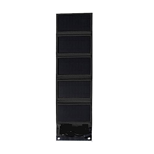 ZGJIAJU Solar Panel 2USB Tragbare Faltbare Wasserdicht for Handy Power Bank Batterie Ladegerät Outdoor Camping Tourismus Angeln Sicher Effizient(10w Black) von ZGJIAJU