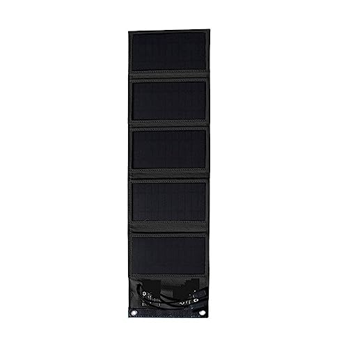 ZGJIAJU Solar Panel 5V 2USB Tragbare Faltbare Wasserdicht for Handy Power Bank 10W Batterie Ladegerät Outdoor Camping Tourismus Angeln Sicher Effizient(10w Black) von ZGJIAJU