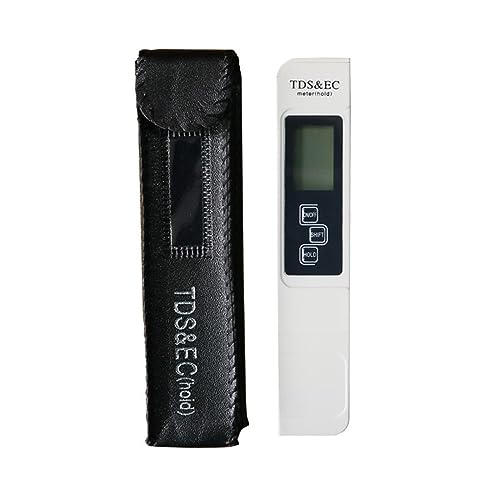 ZGJIAJU Wassertester Digital LCD TDS EC Meter Stift Wasser Qualität Tester for Aquarium Pool Automatische Kalibrierung Wasser Reinheit Test Temperatur Meter(White) von ZGJIAJU