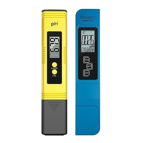 ZGJIAJU Wassertester Digital PH/TDS/EC Meter Tester Thermometer Stift Wasser Reinheit PPM Filter Hydrokultur for Aquarium Pool Wasser Monitor(Ph ec Meter with Box) von ZGJIAJU