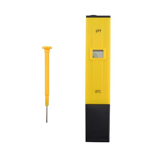 ZGJIAJU Wassertester Digitale PH EC TDS Meter Tester Temperatur Stift Wasser Reinheit PPM Filter Hydrokultur for Aquarium Pool Wasser Monitor(PH Yellow) von ZGJIAJU