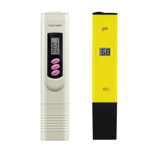 ZGJIAJU Wassertester Digitaler PH-Tester, TDS-Messgerät, LCD-Display Zur Messung Der Wasserqualität, Reinheit, Schwimmbad, Aquarium(Ph and tds Meter) von ZGJIAJU