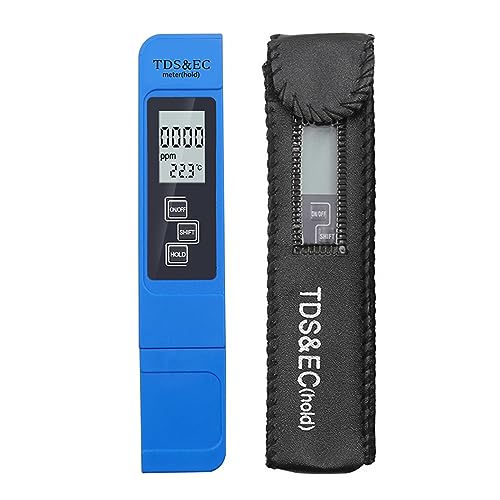 ZGJIAJU Wassertester Digitaler Wasserqualitätstester TDS EC Bereich 0-9990 Multifunktionales Temperaturmessgerät for Wasserreinheit Temp PPM Tester(No battery-01) von ZGJIAJU