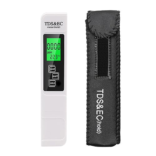 ZGJIAJU Wassertester Digitaler Wasserqualitätstester TDS EC Bereich 0-9990 Multifunktionales Temperaturmessgerät for Wasserreinheit Temp PPM Tester(No battery-02) von ZGJIAJU