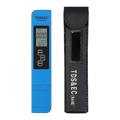 ZGJIAJU Wassertester Digitaler Wasserqualitätstester TDS EC-Messbereich 0-9990 Multifunktionaler Wasserreinheitstemperaturmesser Temp PPM Tester(GJ81-blue) von ZGJIAJU