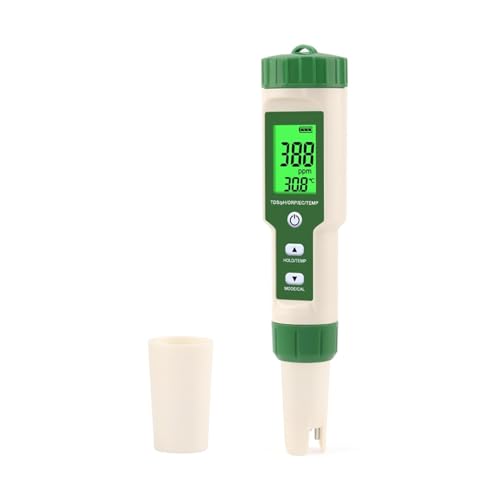 ZGJIAJU Wassertester Digitales EZ-9910 PH/ORP/Temp/TDS/EC-Messgerät, Tragbarer Wasserqualitätstester ATC for Aquarium, Schwimmbad, Trinken von ZGJIAJU