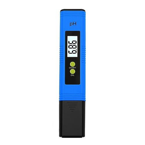ZGJIAJU Wassertester Digitales LCD-PH-Messgerät Mit Prüfstift, Genauigkeit 0,1, Aquarium-Pool-Wasserkalibrierung(Blue Box) von ZGJIAJU