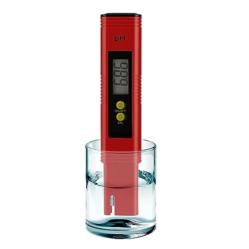 ZGJIAJU Wassertester Digitales PH-Messgerät, Hochpräziser Wasserqualitätstester, 0–14 PH-Messbereich for Aquarium, Pool, Trinkwasser, Pool(PH02R) von ZGJIAJU