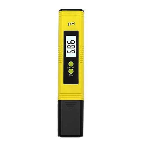 ZGJIAJU Wassertester PH-Meter 0,01 Hohe Präzision for Wasserqualitätstester Mit 0–14 Messbereich, Geeignet for Aquarien, Schwimmbäder(GJ78-yellow) von ZGJIAJU