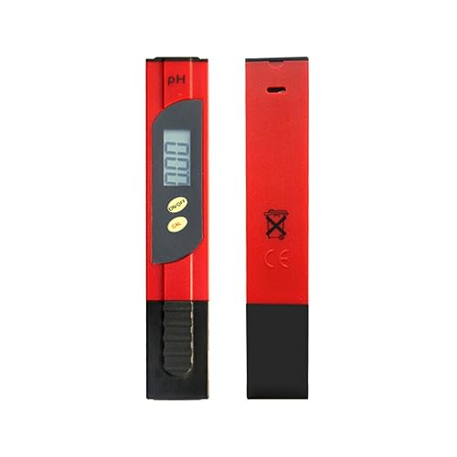 ZGJIAJU Wassertester PH-Meter 0,01 Hohe Präzision for Wasserqualitätstester Mit 0–14 Messbereich, Geeignet for Aquarien, Schwimmbäder(Red) von ZGJIAJU