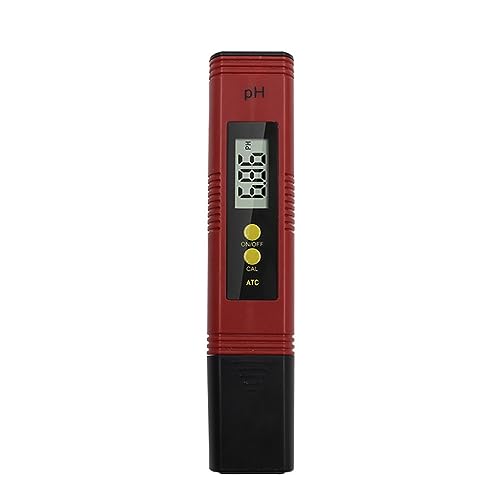 ZGJIAJU Wassertester PH-Meter 0,01 Hohe Präzision for Wasserqualitätstester Mit 0–14 Messbereich, Geeignet for Aquarien, Schwimmbäder(Red) von ZGJIAJU