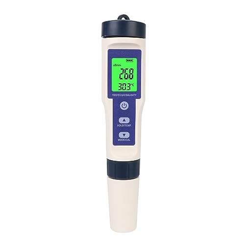 ZGJIAJU Wassertester PH Meter Säure Meter Professionelle Stift Typ Wasser Qualität Tester Mess Acidometer for Aquarium Tragbare(Backlight 9909) von ZGJIAJU