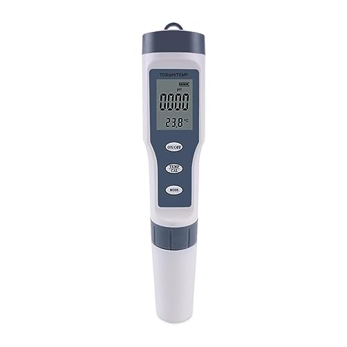 ZGJIAJU Wassertester TDS PH Meter PH/TDS/EC/Temperatur Meter Digitaler Wasserqualitätsmonitor Tester for Pools Trinkwasser Aquarien(TPH01138) von ZGJIAJU