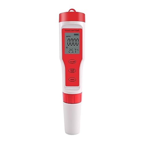 ZGJIAJU Wassertester TDS PH Meter PH/TDS/EC/Temperatur Meter Digitaler Wasserqualitätsmonitor Tester for Pools Trinkwasser Aquarien(TPH01139) von ZGJIAJU