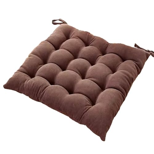 ZGLCQSGY Stuhlkissen Sitzkissen für stühle - 1er Set 45x45 cm - Outdoor und Indoor -Braun von ZGLCQSGY