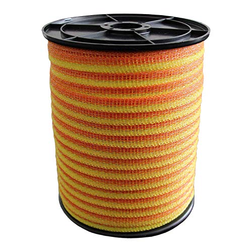 ZGM Weidezaunband Basic - gelb/orange - 200 m, 10 mm, 4 NIRO von ZGM