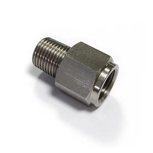ZGPOSQKZSC 1/8" NPT Male to M10x1.0 Female Stainless Steel Oil Pressure Gauge Take Off Adapter ZGPOSQKZSC 1/8" NPT Male to M10x1.0 Female Stainless Steel Oil Pressure Gauge Take Off Adapter von ZGPOSQKZSC