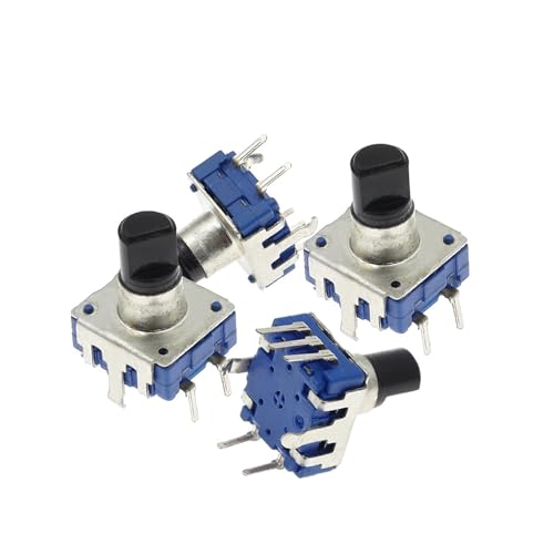 ZGPOSQKZSC 100PCS 360 Degree Rotary Encoder EC12 RE12 5Pin 24 Position With Push Button Switch Handle Length 12.5MM von ZGPOSQKZSC