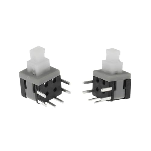 ZGPOSQKZSC 10PCS 5.8x5.8mm x Height 10.1 mm On/Off Through Hole PCB DPDT Lock Right Angle Key switch Self Push von ZGPOSQKZSC