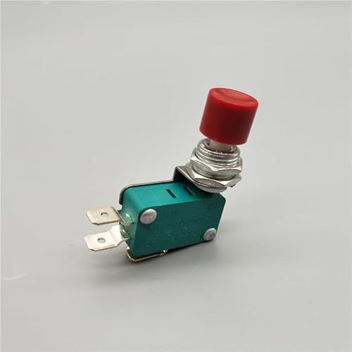 ZGPOSQKZSC 12mm DS-438 3PIN Momentary Push Button Switch 16A/250V Red von ZGPOSQKZSC