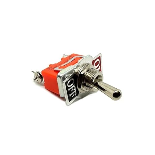 ZGPOSQKZSC 1PC 1021S ON OFF SPST 2 Terminal Screw Pins 15A 250VAC Self-locking Power Rocker Latching Toggle Switch 12mm von ZGPOSQKZSC
