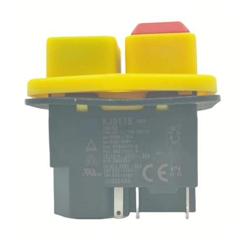 ZGPOSQKZSC 1PC KJD17B button switch 220V-240V 16A 5-pin power tool switch von ZGPOSQKZSC