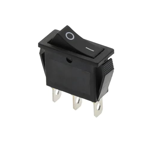 ZGPOSQKZSC 1pcs 3D3P-BLACK KCD3 220V ON/OFF SPST Rocker Switch Single Pole Single Throw 20A 125VAC von ZGPOSQKZSC