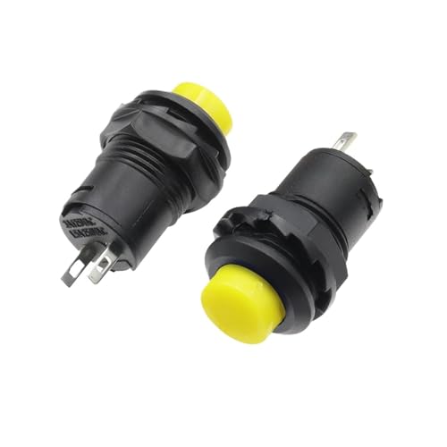 ZGPOSQKZSC 6PCS Self locking yellow Pushbutton Switches DS228 DS428 12mm OFF- ON 3A /125VAC 1.5A/250VAC von ZGPOSQKZSC