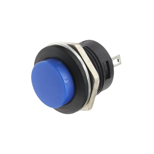 ZGPOSQKZSC 6PCS blue R13-507 Momentary SPST NO Round Cap Push Button Switch AC 6A/125V 3A/250V von ZGPOSQKZSC
